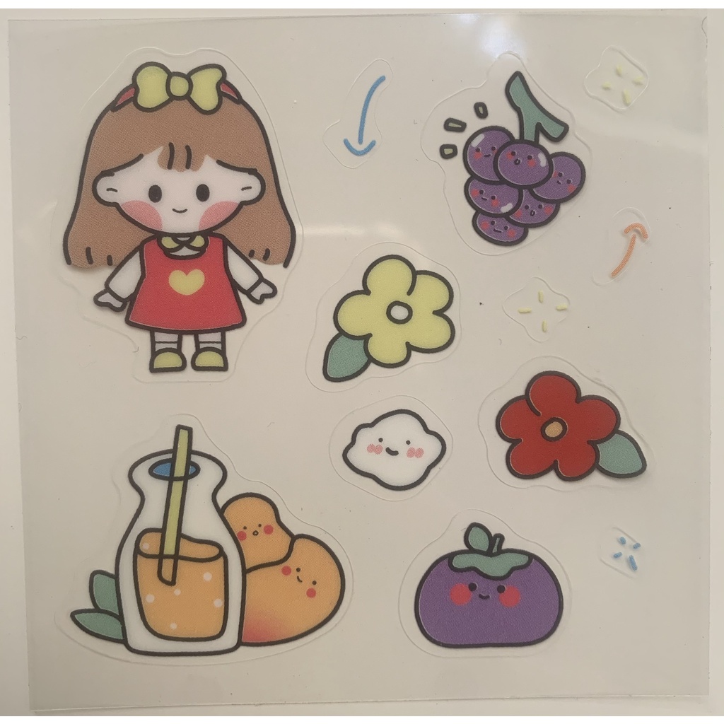 Sticker 2d/ sticker dán mini ngộ nghĩnh cho bé