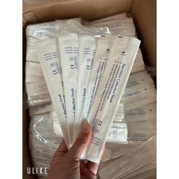 Combo Que tỵ hầu, que test mẫu gộp lấy dịch mũi que chọt mũi