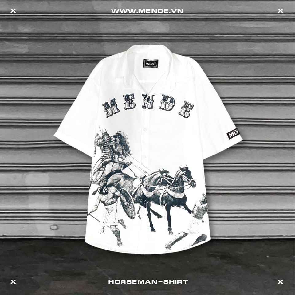 MENDE - Horseman Shirt - áo sơ mi tay ngắn MENDE chính hãng | BigBuy360 - bigbuy360.vn