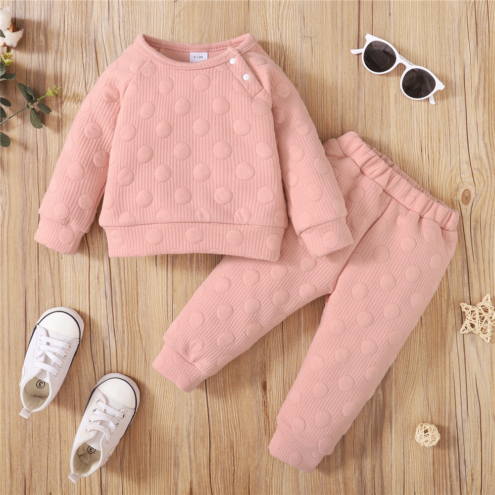 Set đồ mùa thu MIKRDOO 2 món gồm áo cotton tay dài + quần dài mềm mại cho bé sơ sinh