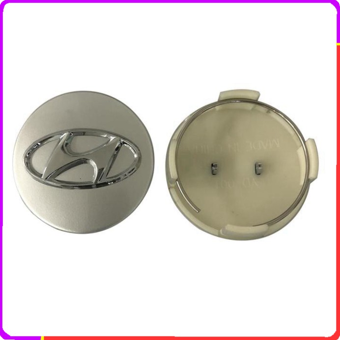 Sản Phẩm Logo chụp mâm, ốp lazang bánh xe ô tô Hyundai HY-60 - Kích thước 60mm - 3 màu