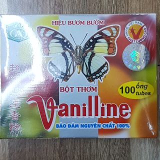 Bột vani thơm hình con bướm loại 1 (hộp 100 ống).