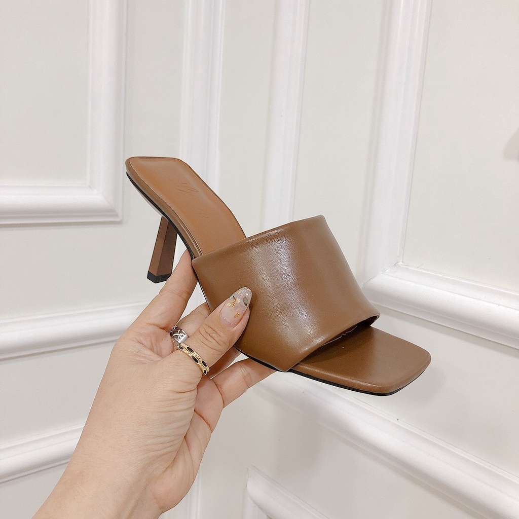 Guốc Nữ Quai Ngang Lớn 7p Chất Da Mềm Đủ Màu Đi Cực Ôm Chân Cực Xinh Sang  - Chị Chảnh Store