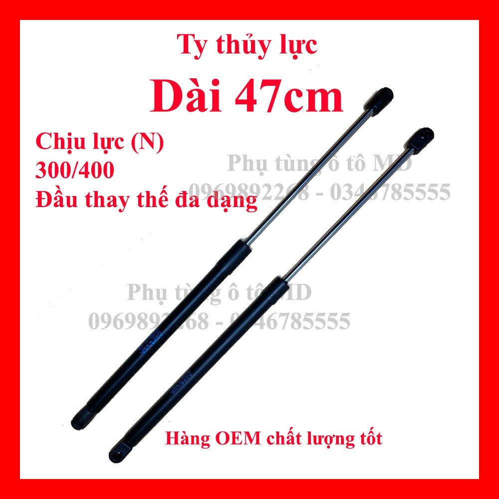 [Dài 47cm]Ty Thủy Lực Chống Cốp , Nắp Capo , Chống Cánh Cửa và dùng cho các loại máy công trình. Hàng chất lượng tốt.