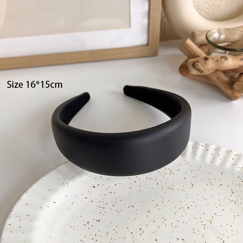 Cài tóc bản rộng màu đen kiểu dáng xinh xắn thời trang