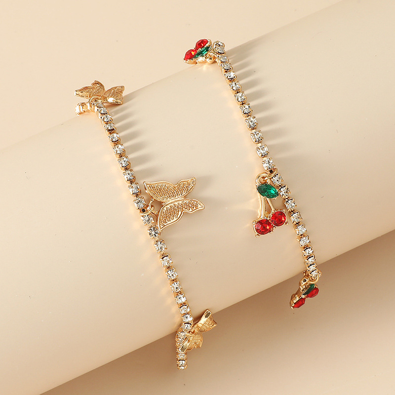 Vòng tay đính đá phong cách Hàn Quốc cho nữ