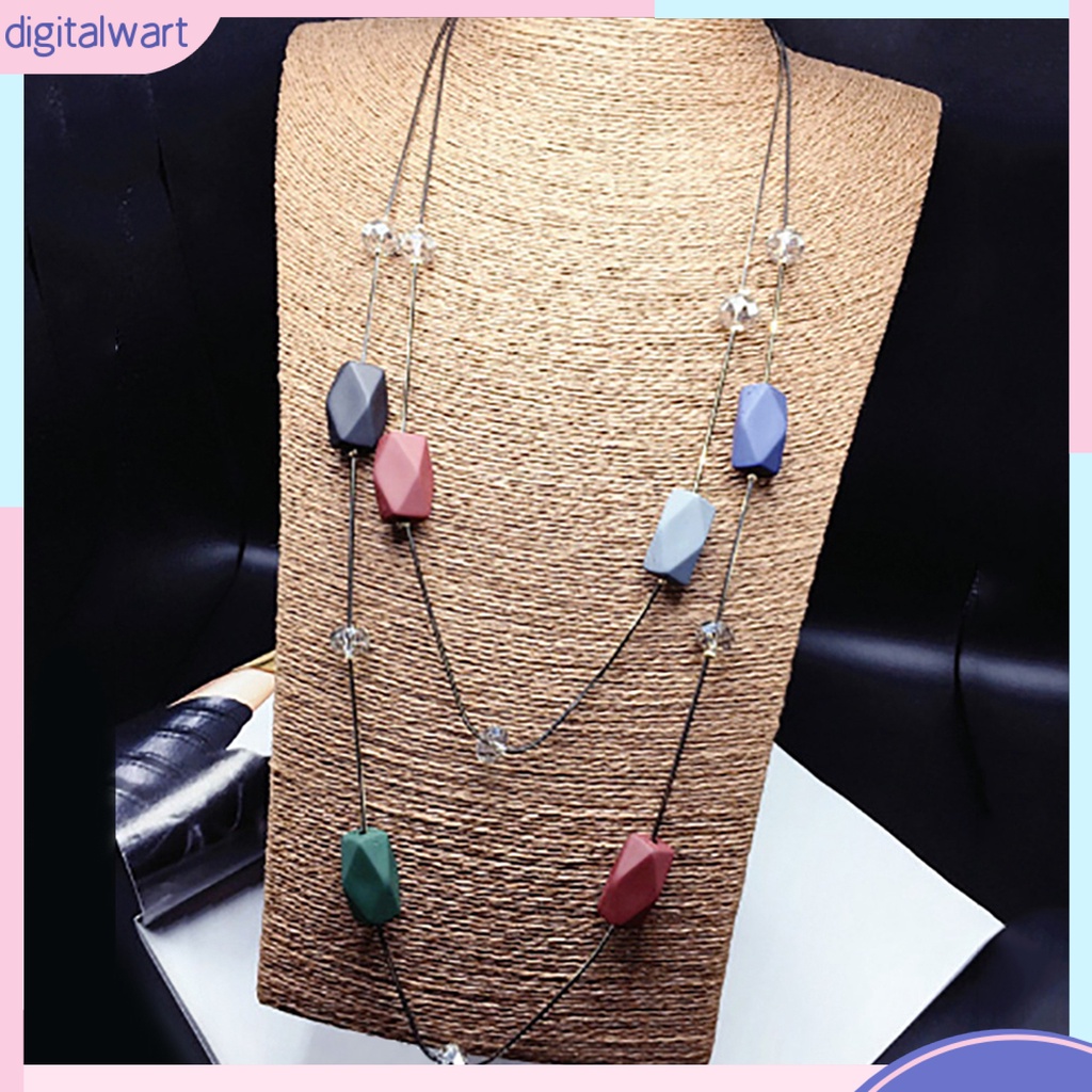 Dây Chuyền Dài 2 Lớp Đính Hạt Thời Trang