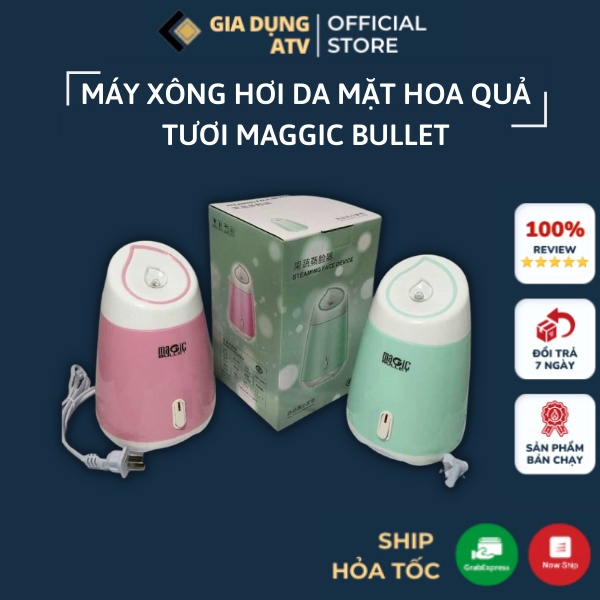 Máy xông mặt , máy xông hơi da mặt hoa quả tươi MAGIC BUlLET  xông chanh sả phun sương tinh dầu mini chăm sóc làn da
