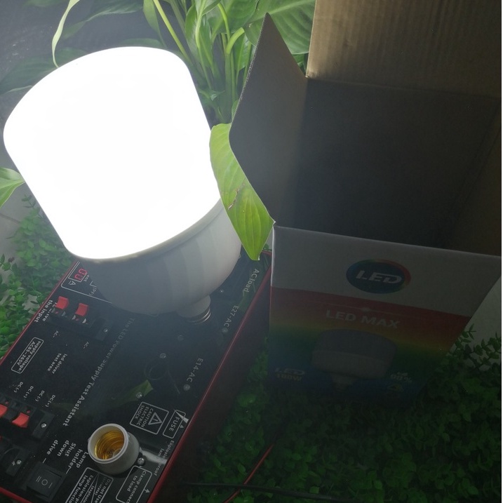 Bóng đèn LED 100w ánh sáng trắng siêu sáng tiết kiệm điện, LED bulb trụ chống nước bảo hành 12 tháng