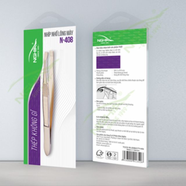 Nhíp vỉ giấy N-408