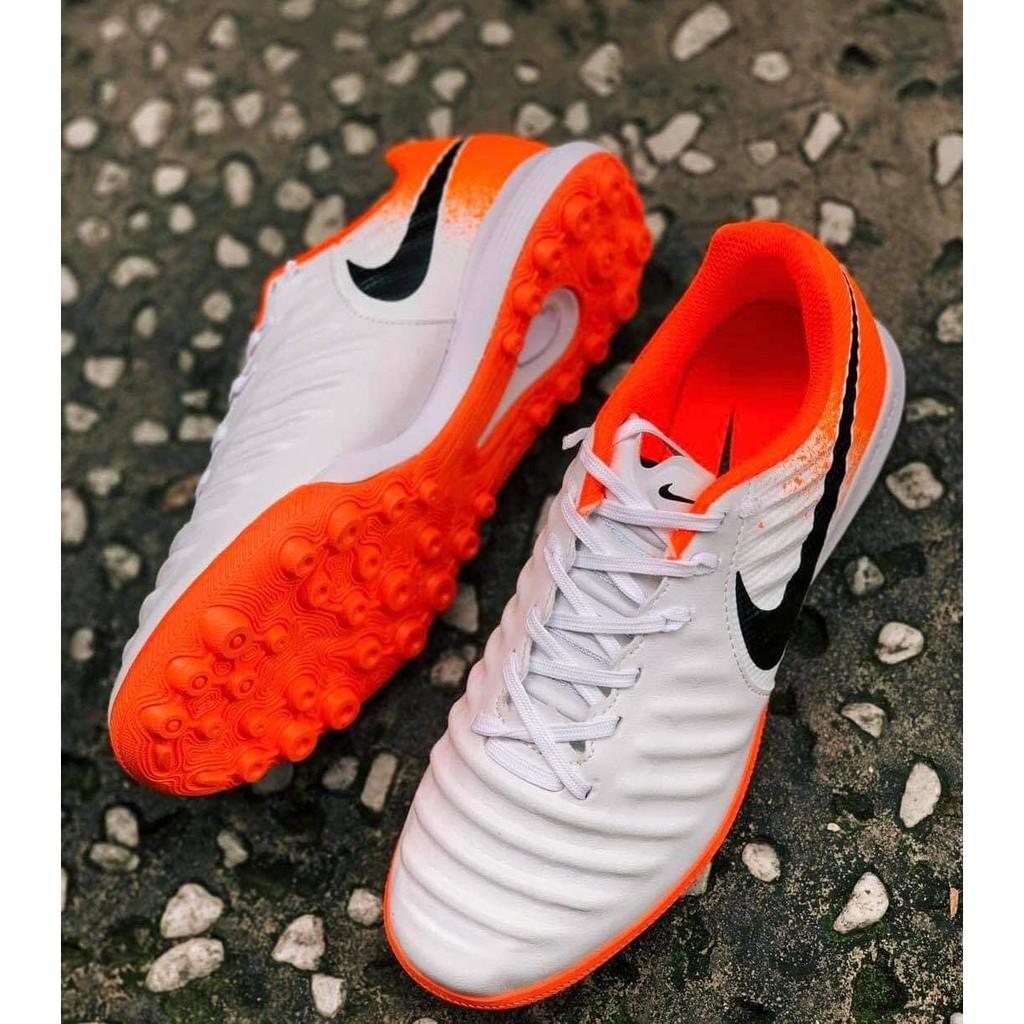 Giày Đá Bóng Tiempo LegendX 7 Pro Trắng Xanh TF