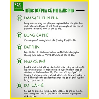 Cafe nguyên chất robusta pha phin