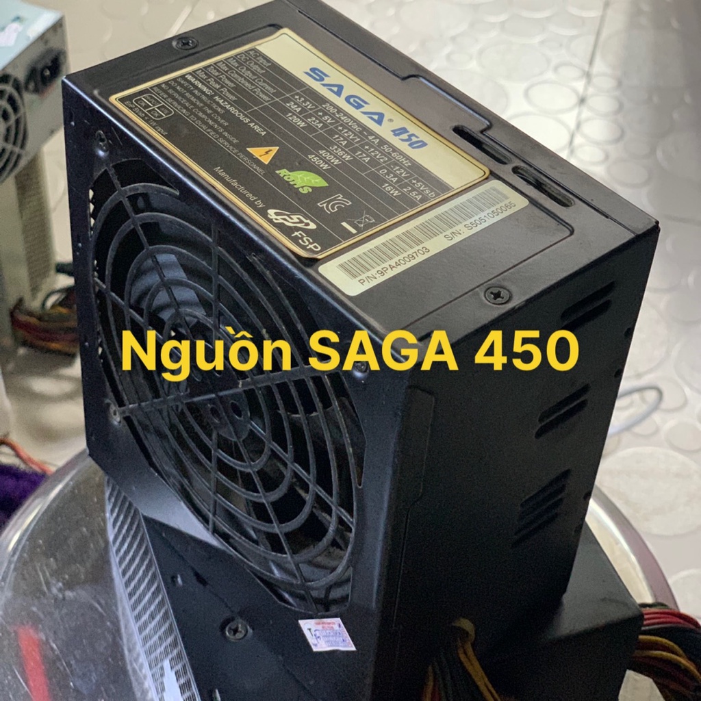 UPS N guồn PC Hiệu FSP SAGA 450  Dây Dài - Vi Tính Bắc Hải