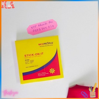 Giấy note vàng hình vuông Nicepeople 3x3(7.5x7.5cm)
