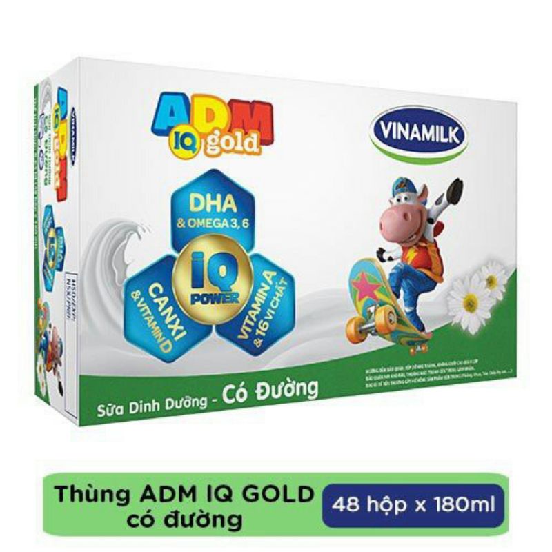 Sữa dinh dưỡng có đường ADM gold 180ml.