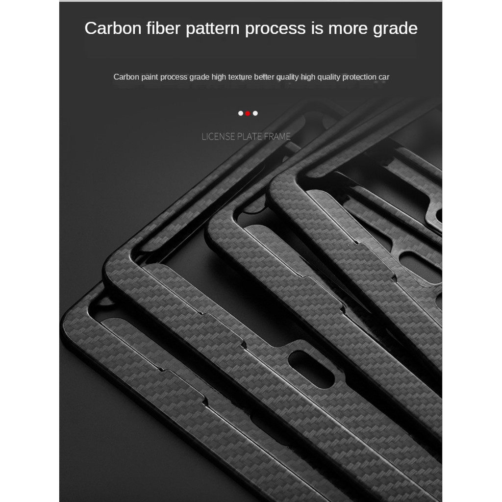 Khung bảo vệ biển số bằng sợi carbon cho xe Porsche Panamera/Macan/Cayenne/Taycan/917/718/911