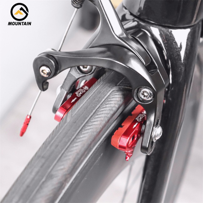 1 Cặp Má Phanh Xe Đạp Leo Núi Thay Thế Bằng Cao Su Sợi Carbon Vành Chữ C
