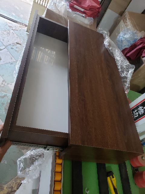 FREE SHIP- Bàn trang điểm treo tường 1 hộc kéo,KT D60xS30cm, tặng kèm phụ kiện