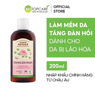 Nước cân bằng Zelenaya Apteka dành cho da có dấu hiệu lão hóa chiết xuất Hoa hồng và Hạnh nhân 200ml