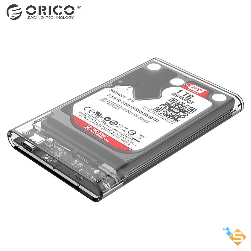 Hộp Chuyển Đổi Ổ Cứng ORICO 2139C3 SATA 2.5 Inch Sang USB 3.1. Tốc Độ 10Gbps Trong Suốt Hỗ Trợ 5Gbps 4TB UASAP Type C