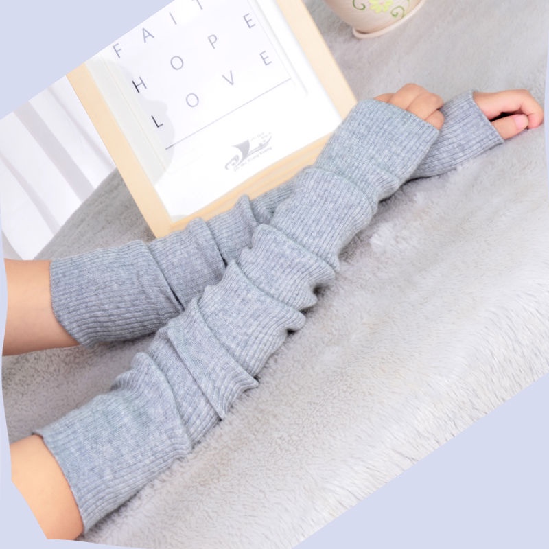 Ống Tay Áo Dài Nửa Ngón Bằng Len Cashmere Giữ Ấm Mùa Thu Đông Cho Nữ | BigBuy360 - bigbuy360.vn