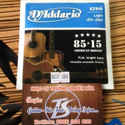 Dây Đàn Guitar Acoutic D'Addario Z910