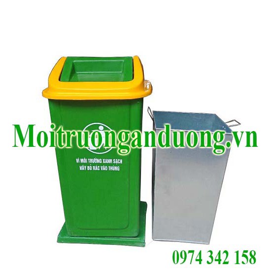 Thùng rác nhựa composite 90 lít