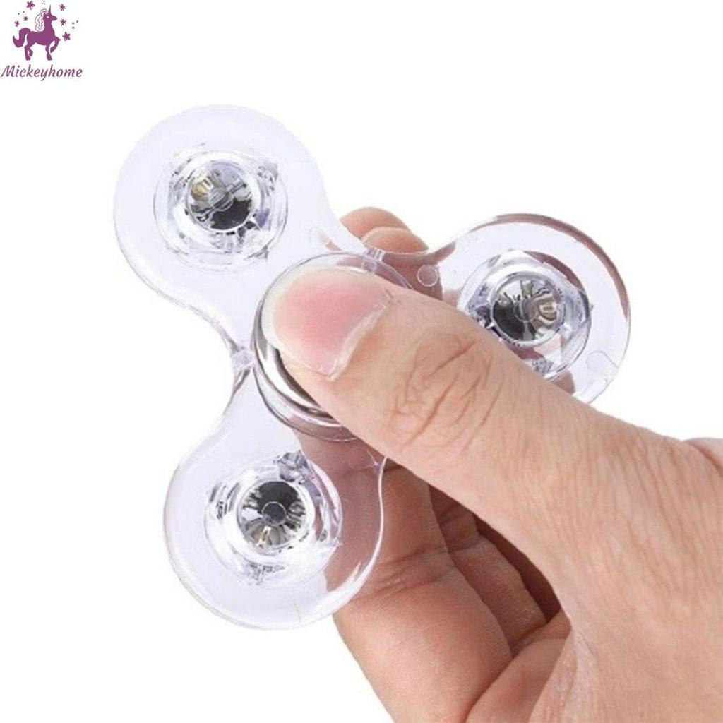Con quay Fidget tích hợp đèn LED giải tỏa căng thẳng Con quay đèn LED nhiều màu dùng làm đồ chơi giúp giải tỏa căng thẳng