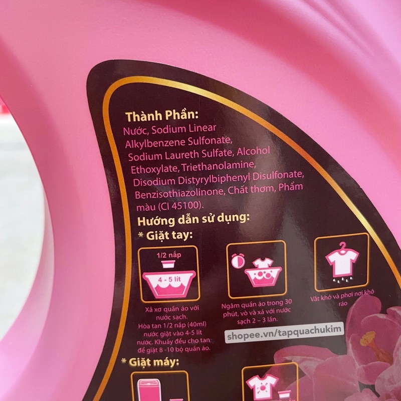 Nước giặt SOFFY Hàn Quốc chai 4KG - hương hoa TULIP