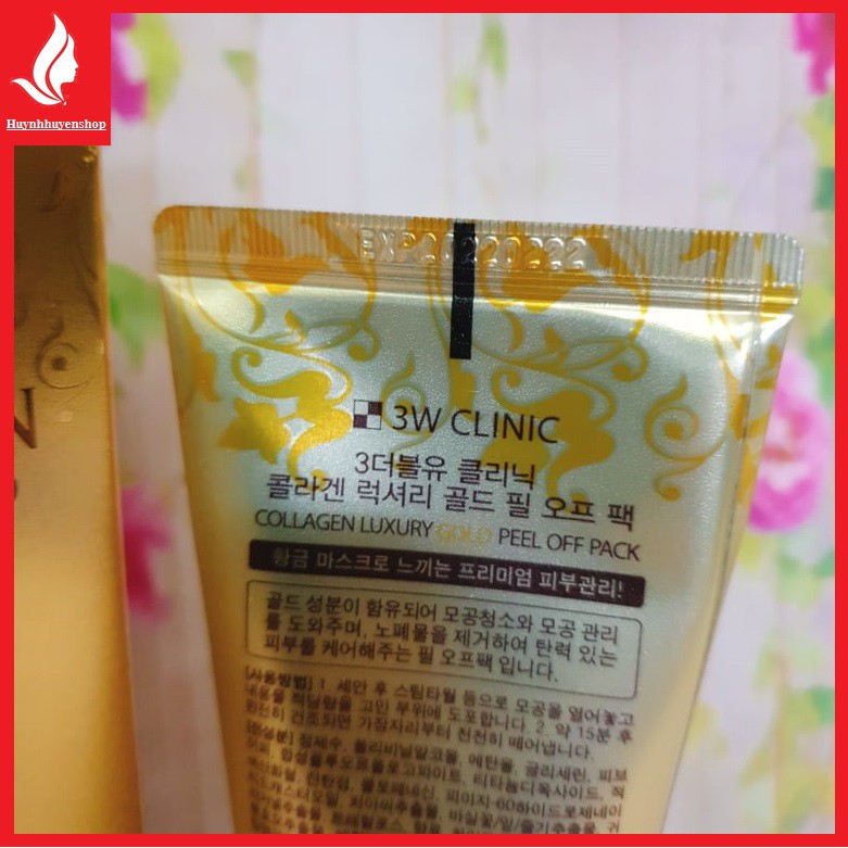 [auth] Mặt nạ vàng 24k collagen luxury gold 3w clinic hàn quốc