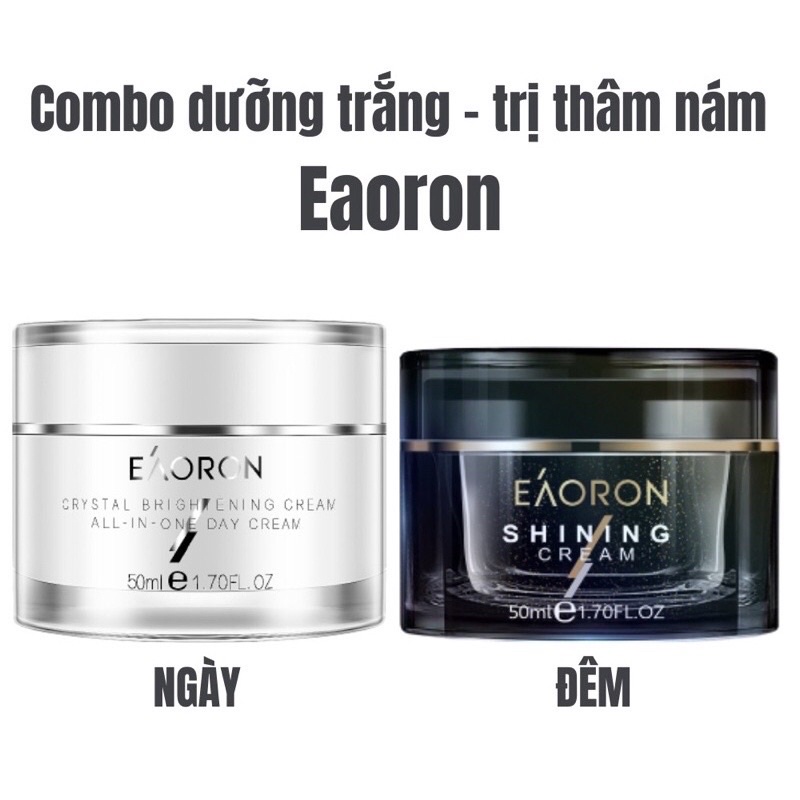 Bộ Kem Dưỡng Trắng Giảm thâm nám ngày và đêm Eaoron 50ml của Úc