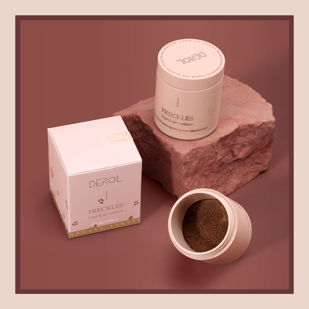 Bút Trang Điểm Dạng Air Cushion Mềm Mịn Màu Nâu Tàn Nhang Tự Nhiên Không Thấm Nước