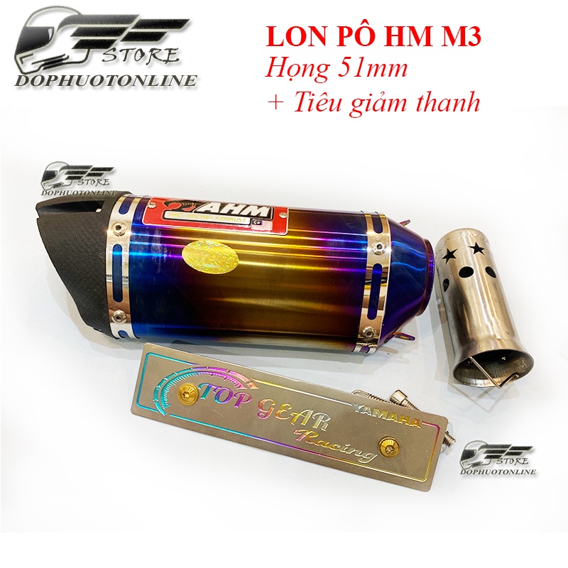 Lon Pô AHM M3 Tặng Tiêu Tổ Ong Và Phụ Kiện