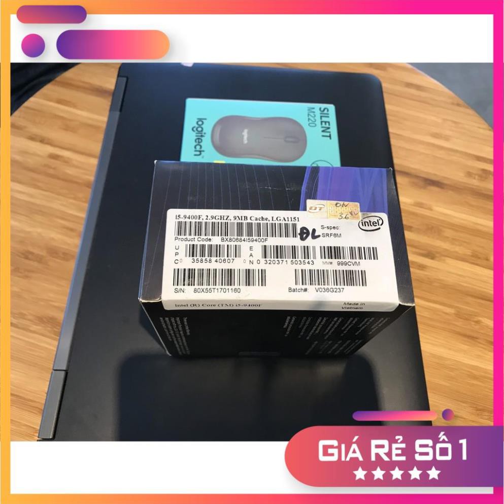 [RẺ SẬP SÀN] 9400F CPU Intel Core i5-9400F ( 2.90 GHz upto 4.10 GHz, 6 nhân 6 luồng, 9MB)