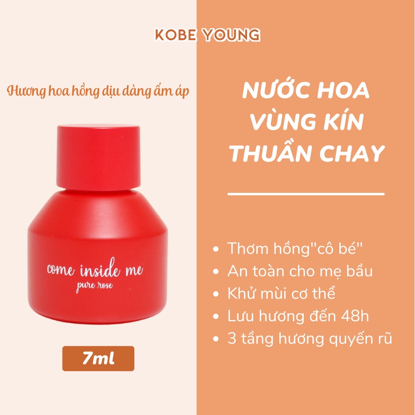 Nước Hoa Nữ Come Inside Me Pure Rose Nước Hoa VK Thuần Chay Lưu Hương Lâu Hoa Hồng Quyến Rũ- BABICOS