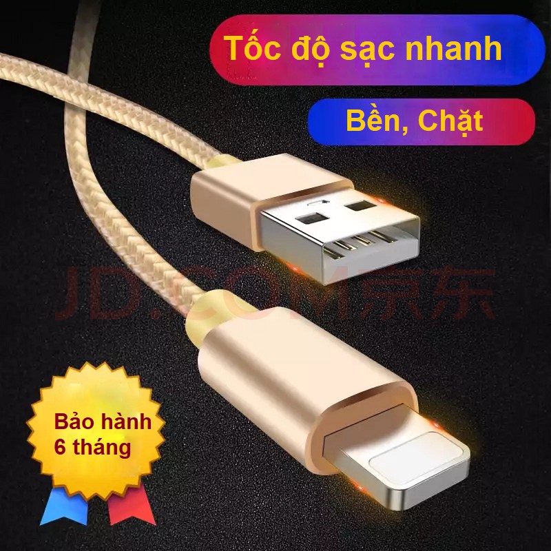 DÂY SẠC Lightnig cho điện thoại, pin dự phòng - Dây Sạc bọc dù - H Case