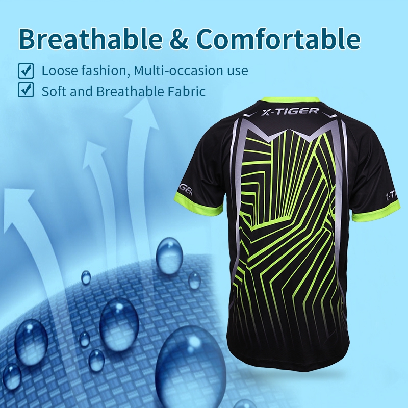Áo Thun Thể Thao 100% polyester Tay Ngắn X-tiger