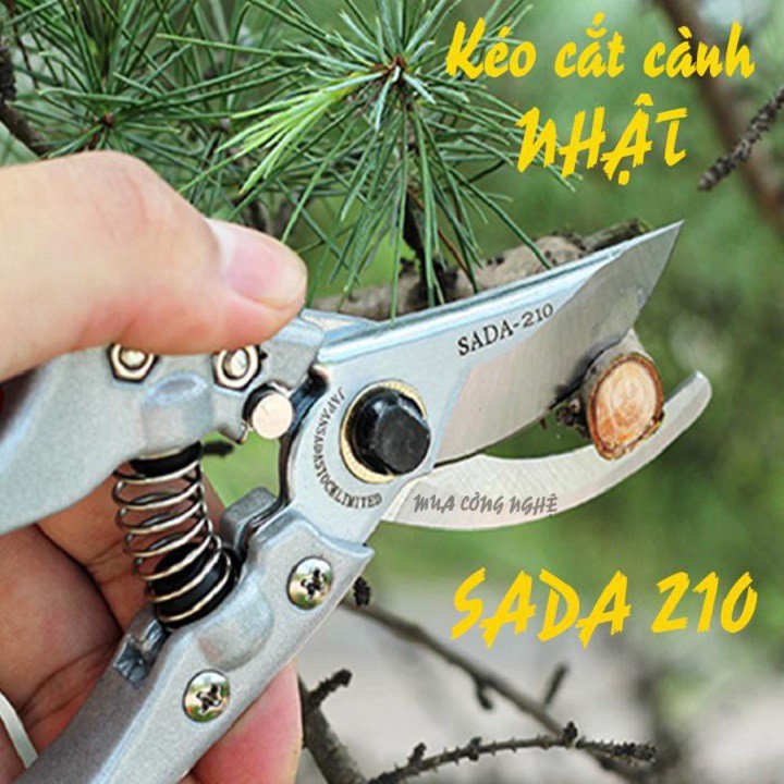 Kéo Cắt Cành Cây, Siêu Bền Sắc Bén SADA-210mm/ Kéo Cắt Cành Cây