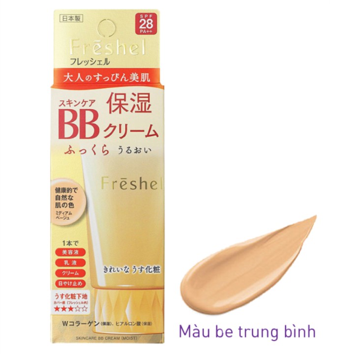 Freshel Moisture Skincare BB Cream Kanebo Kem Trang Điểm Dưỡng Ẩm Chống Nắng 5 in 1 SPF28 PA++