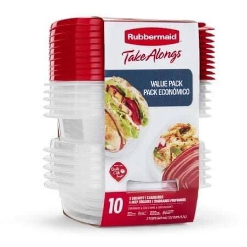 Set 10 hộp Rubbermaid USA
