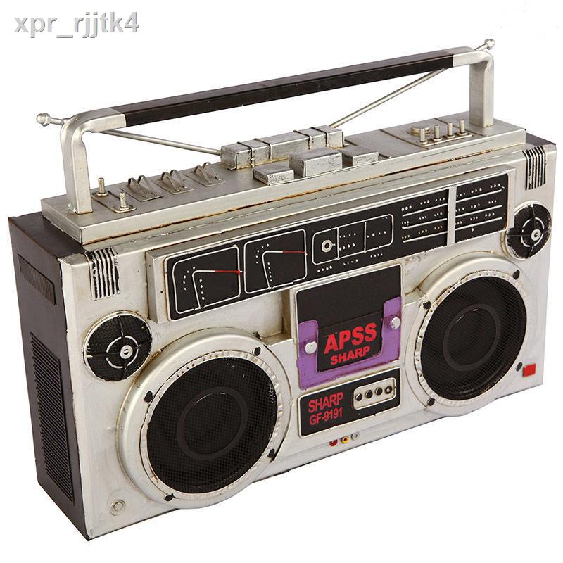 ☎ ✎ Retro hoài cổ kiểu cũ đen trắng mô hình TV quầy bar cửa hàng quần áo hiển thị sổ trưng bày đạo cụ trang trí