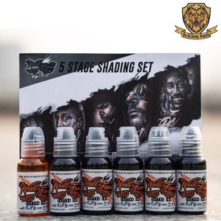 Mực xăm Five Stage Shading set 6 chai