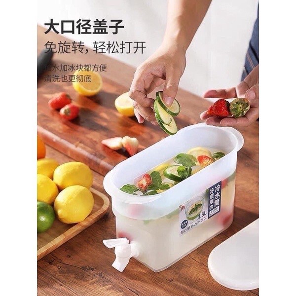 Bình Nước 3,5L Có Vòi Để Tủ Lạnh Cao Cấp No.6785 | BigBuy360 - bigbuy360.vn