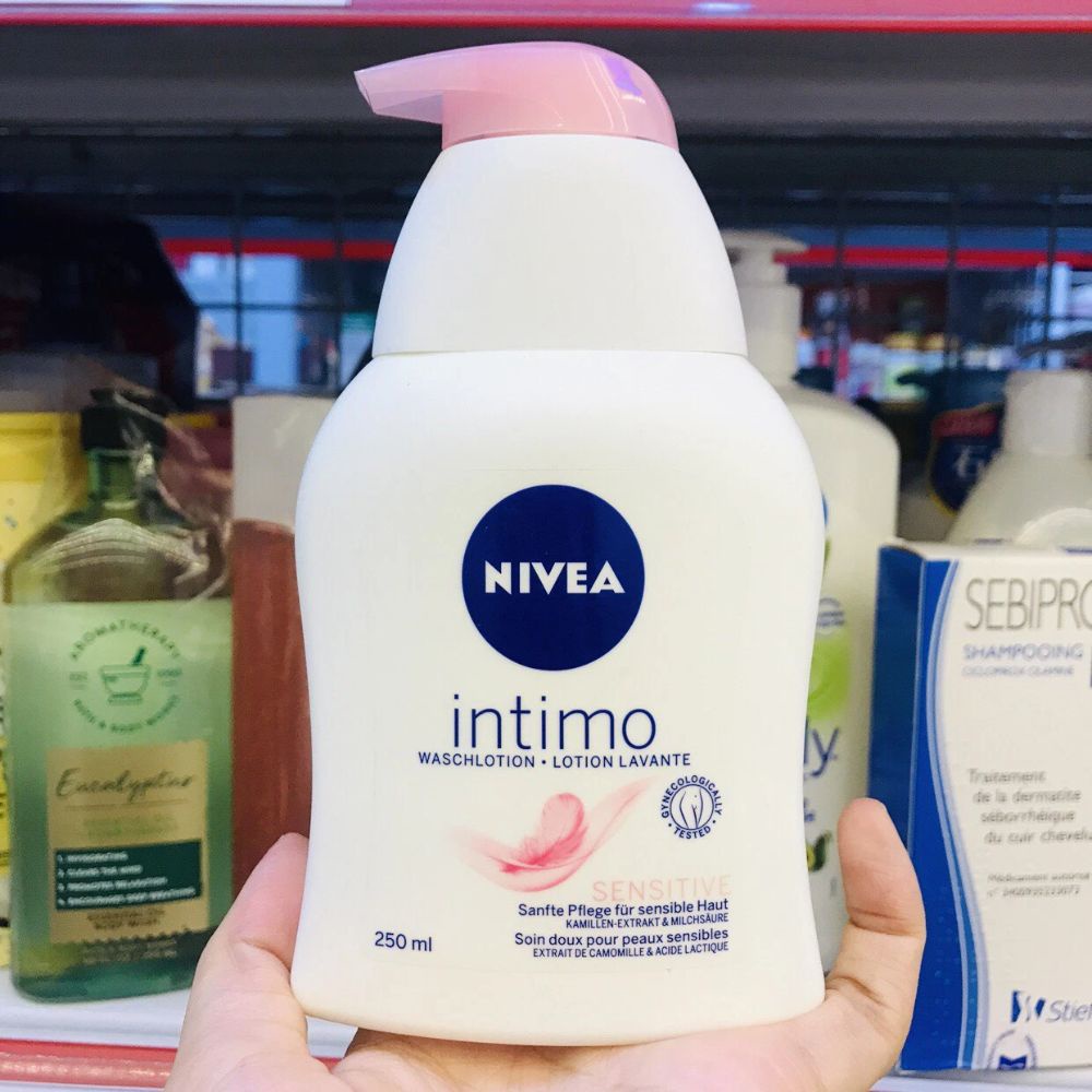 Dung dịch vệ sinh phụ nữ Nivea Intimo Mild Fresh 250ml, Hàng nội địa Đức - Shop Lavenic