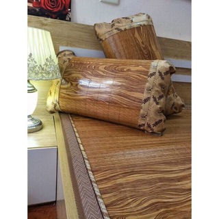 Chiếu trúc tăm vân 2 mặt đế lụa.(Cam kết hàng chuẩn)
