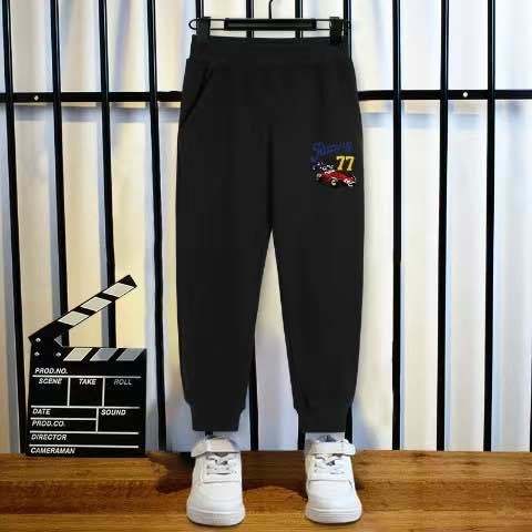 Set Áo Nỉ Dài Tay Cổ Tròn + Quần Dài Lưng Thun Thời Trang Cho Bé Trai