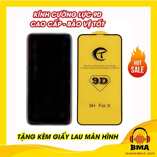 KÍNH CƯỜNG LỰC FULL MÀN 9D CAO CẤP IPHONE 6/6S, 6PLUS/ 6SPLUS, 7/ 8,7PLUS/ 8PLUS,X/XS/ XSMAX