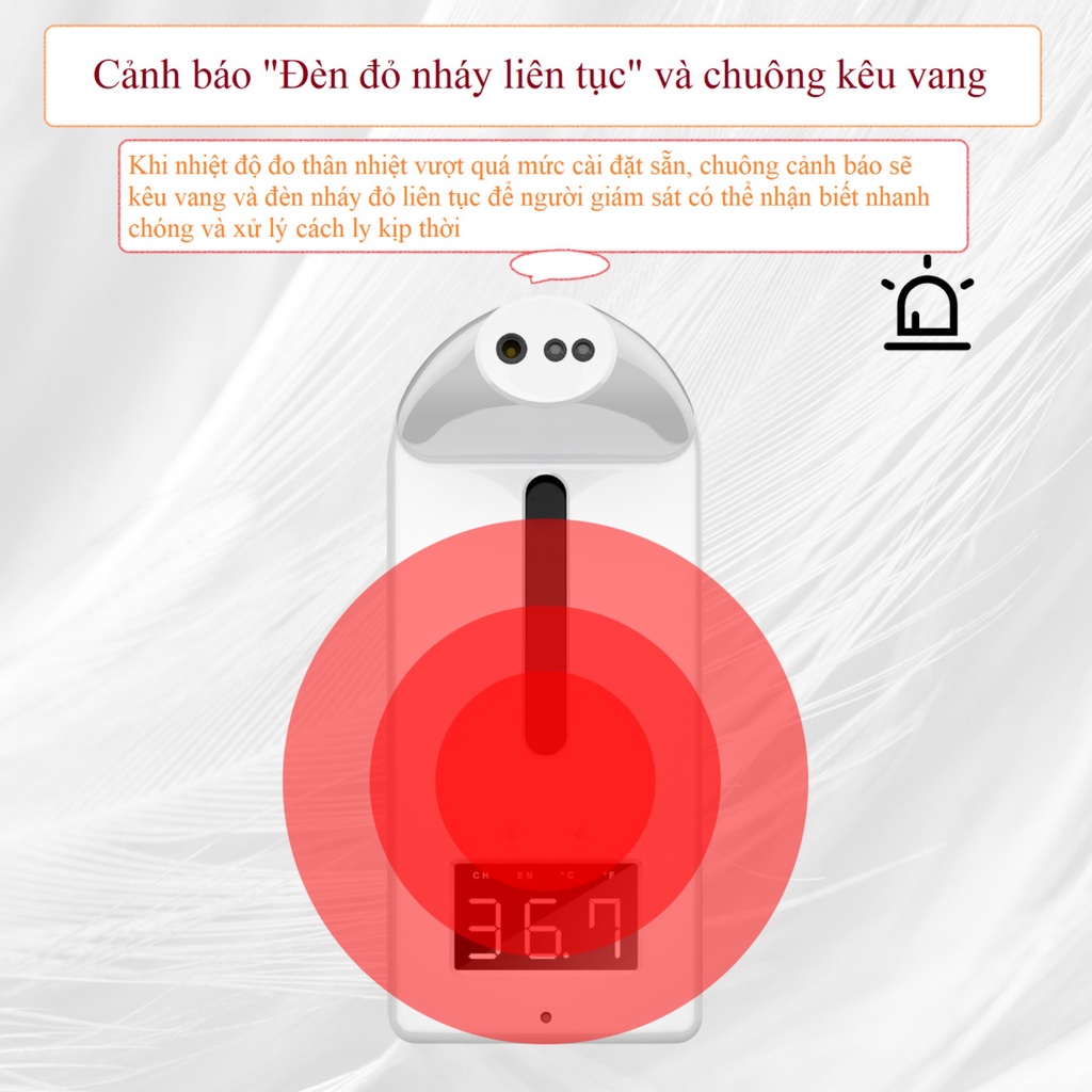 Máy Rửa Tay K10 Pro Đo Nhiệt Độ Cơ Thể ( Tặng kèm Giá Treo ) - Home and Garden