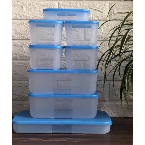 set 8 hộp trữ đông tupperware