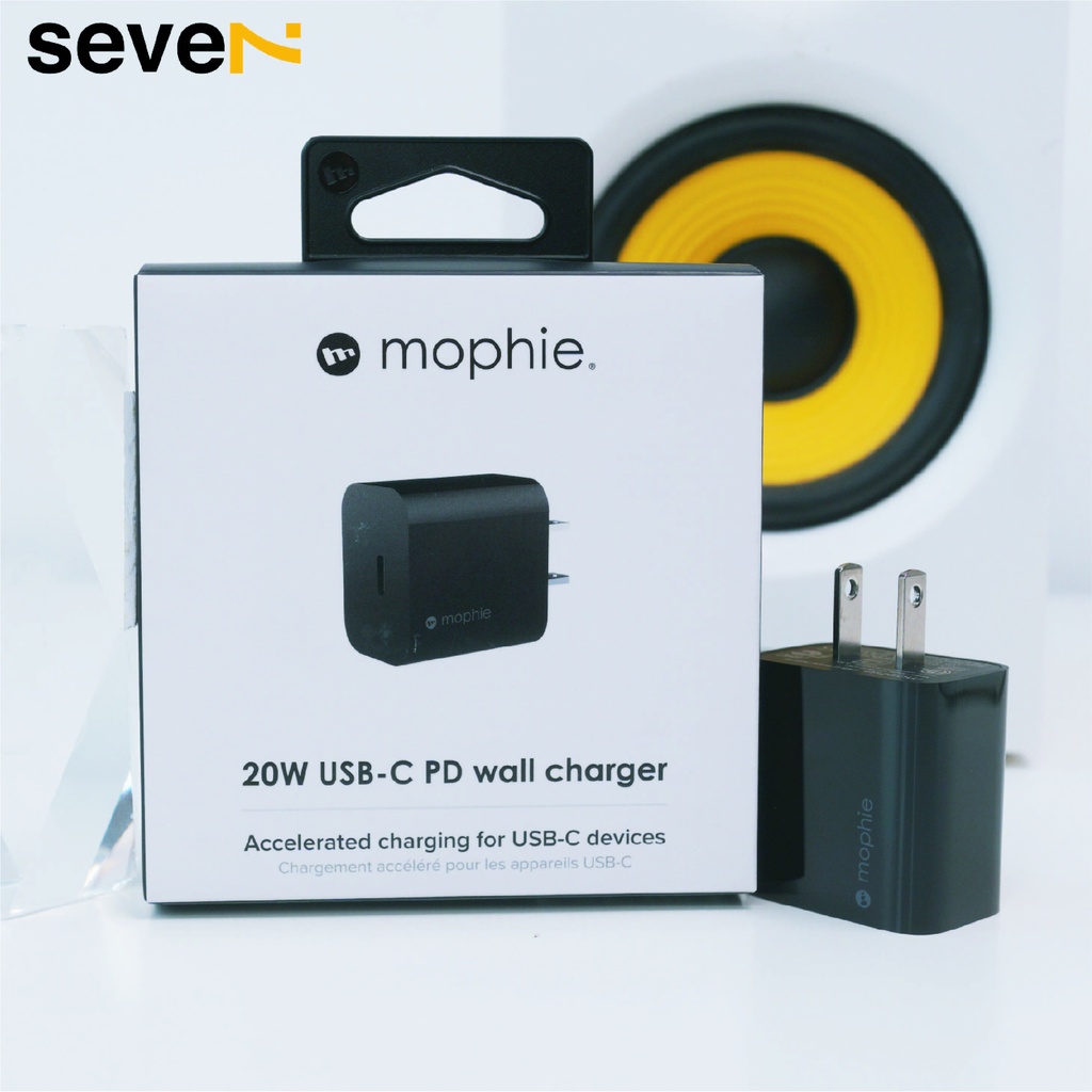 Củ sạc Mophie PD 20W USB C Black 409907596